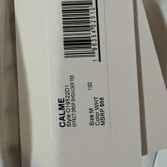 NWT Johnny Was Calme set. Black shorts & white t - Picture 7 of 9